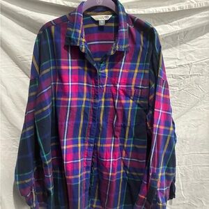 Old Navy Multicolor Plaid flannel 2X